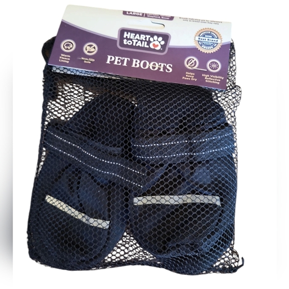 New In Package Heart To Tail Large Dog Booties - Picture 1 of 5